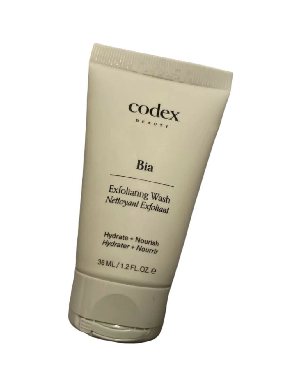 Codex Beauty Bia Exfoliating Wash Face Cleanser Hydrate Nourish 1.2oz 36mL